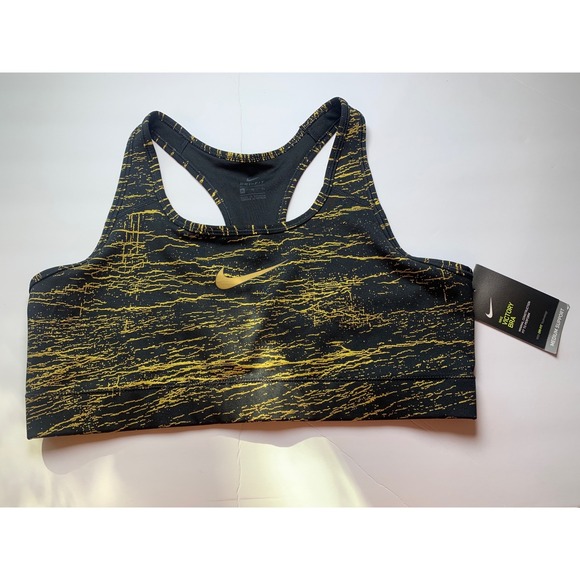 Nike Victory Medium Support Sports Bra XL Black Gold Marble Dri-FIT NWT - Picture 8 of 8
